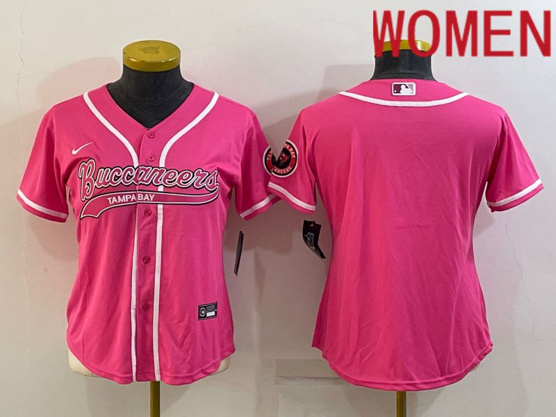 Women Tampa Bay Buccaneers Blank Pink 2022 Nike Co branded NFL Jerseys->new england patriots->NFL Jersey